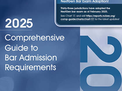 cover of the Comphrehensive Guide to Bar Admissions